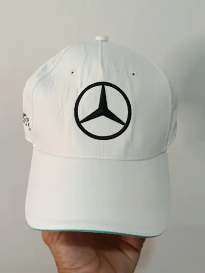 Gorra Mercedes-AMG Petronas F1 Team • Oficial • Blanca • Estrella Bordada • OSFA 56-58cm • Unisex