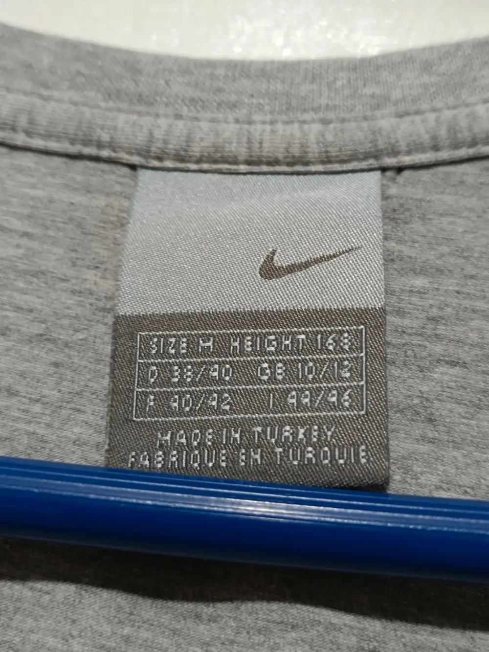 Camiseta nike air crop muscle tee gris logo outline mujer M vintage, foto 5