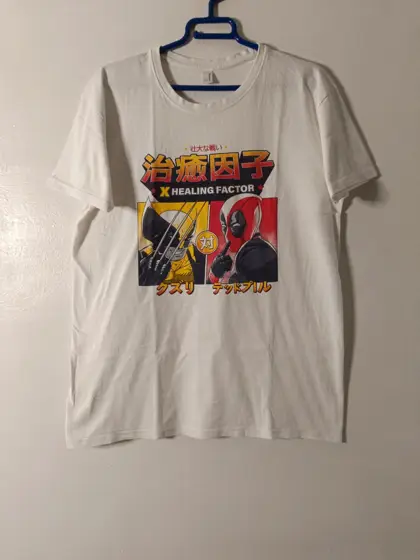 Camiseta Deadpool y Wolverine -talla L unisex Pampling