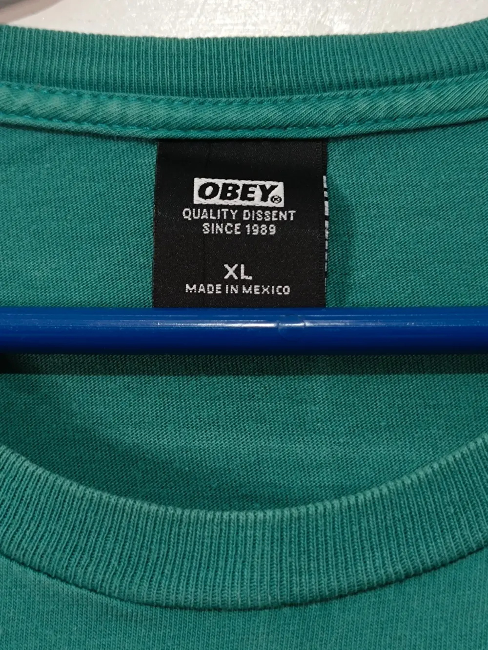 Camiseta Verde Obey Oversize XL, foto 4