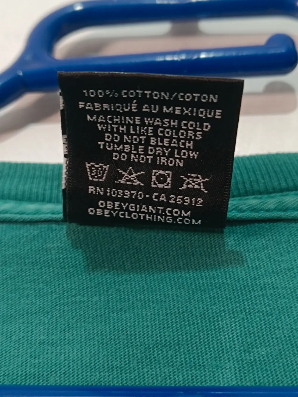 Camiseta Verde Obey Oversize XL, foto 5