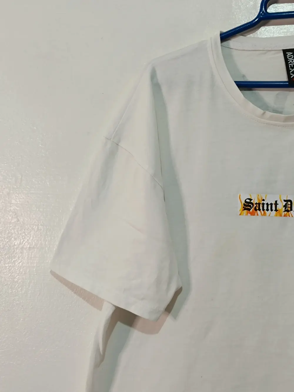 Camiseta Blanca Adrexx Oversize M - Estilo Streetwear Gráfico, foto 3