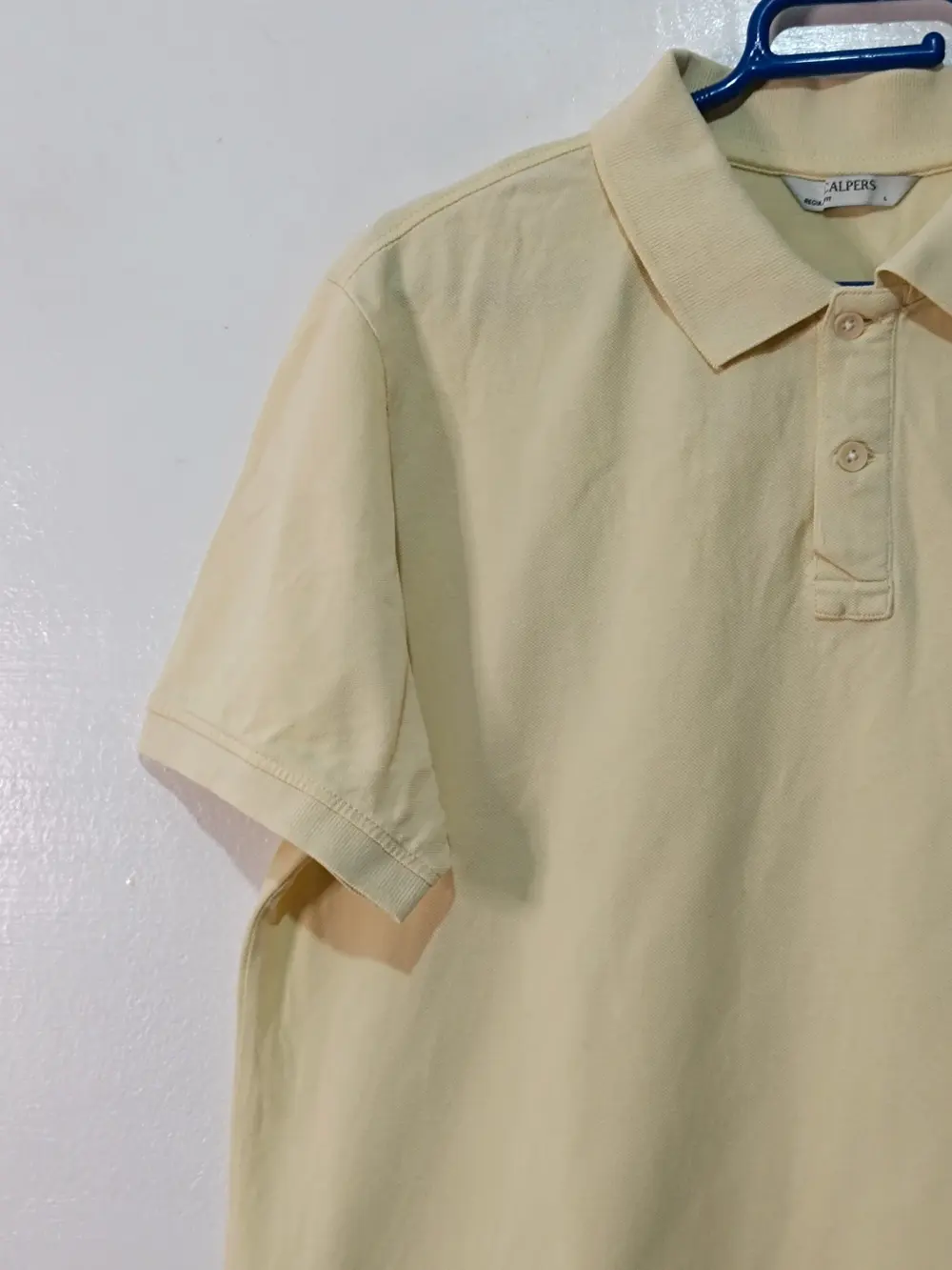 Polo Scalpers Regular Fit Amarillo Vainilla - Talla L - 100% Algodón BCI, foto 3