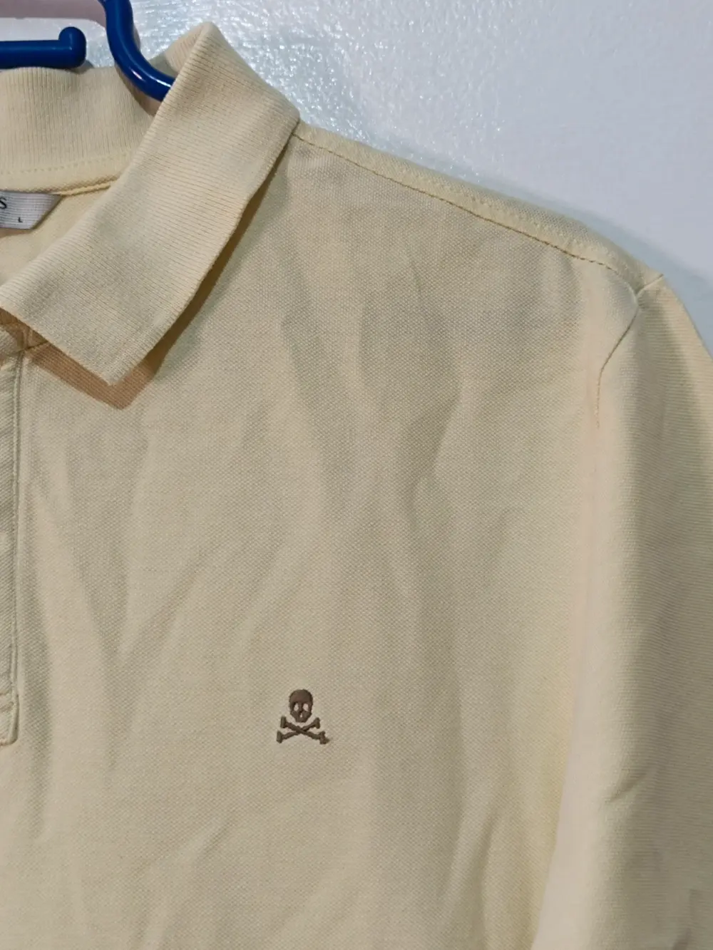 Polo Scalpers Regular Fit Amarillo Vainilla - Talla L - 100% Algodón BCI, foto 5
