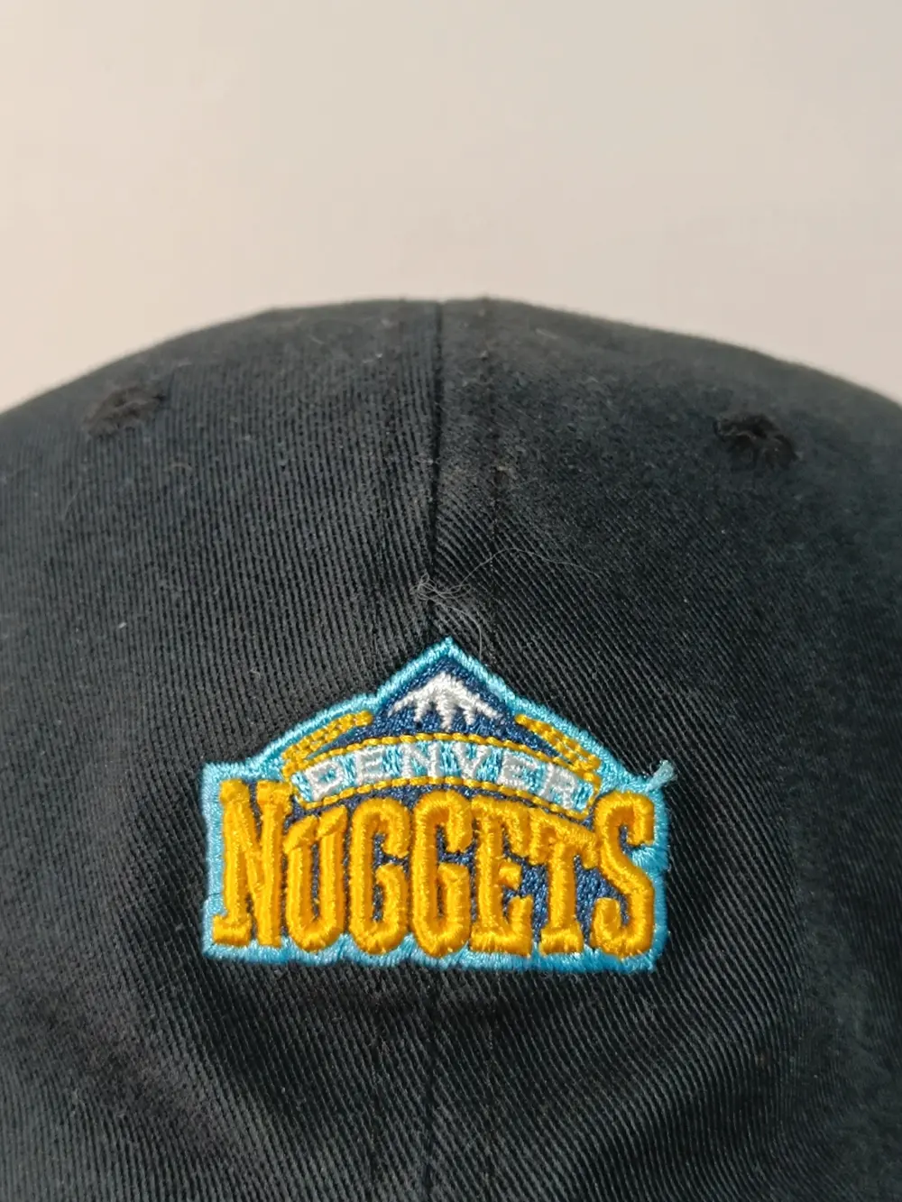 Gorra vintage nba denver nuggets negra strapback western conference logo mountain años 2000, foto 2