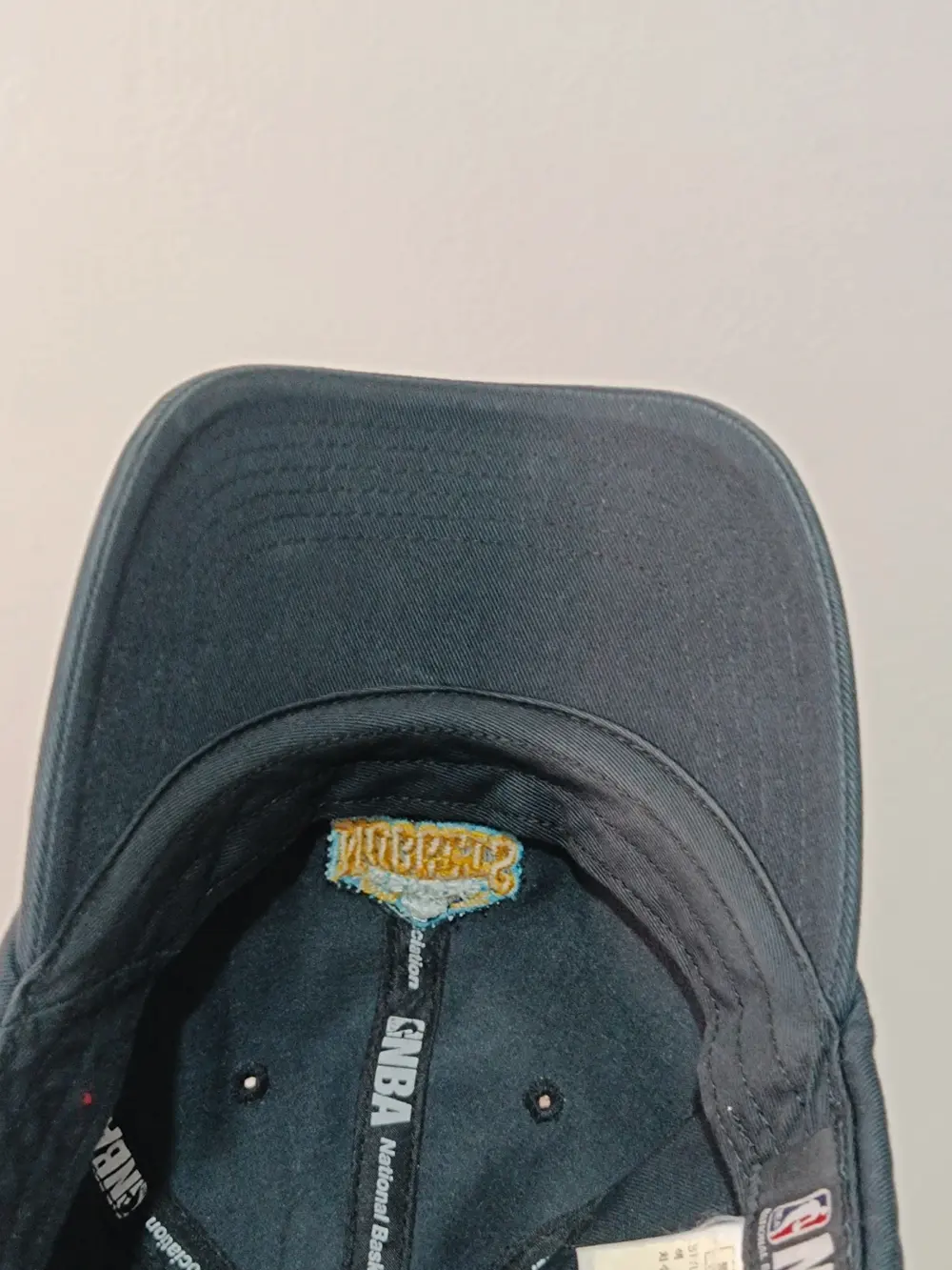 Gorra vintage nba denver nuggets negra strapback western conference logo mountain años 2000, foto 5