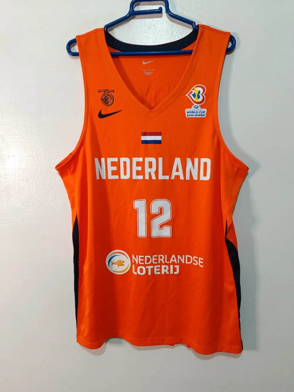 Camiseta Baloncesto Nike Selección Holanda - Kraag #12 - Talla XL - Nueva sin Etiquetas