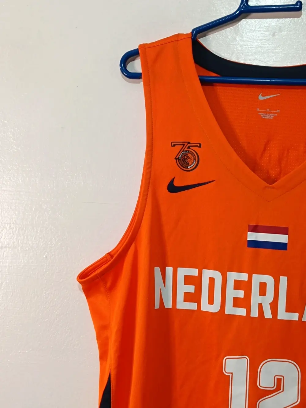 Camiseta Baloncesto Nike Selección Holanda - Kraag #12 - Talla XL - Nueva sin Etiquetas, foto 4
