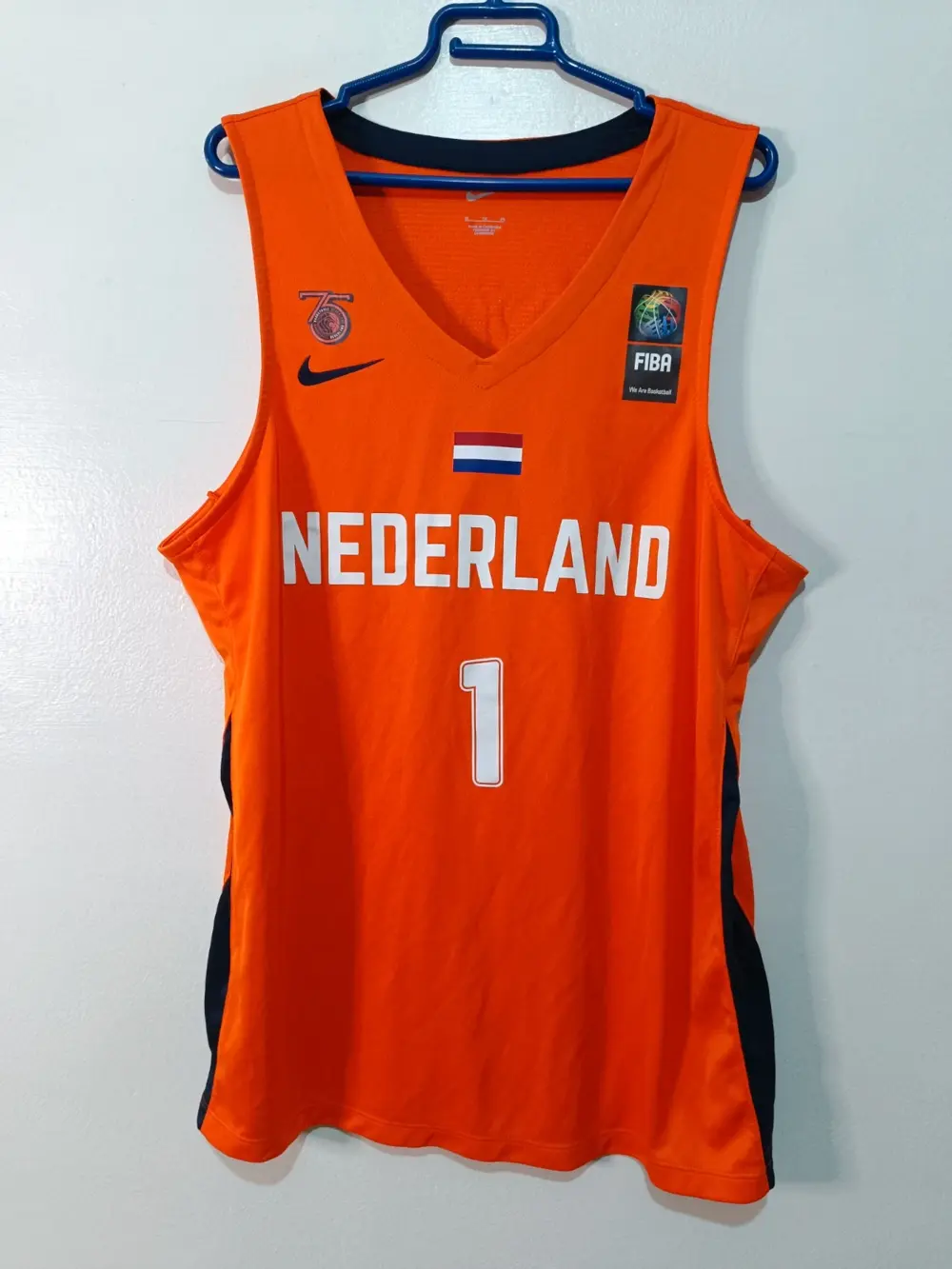 Camiseta Baloncesto Nike Selección Holanda - Kraag #1 - Talla XL (Sirve para L) Nueva sin Etiquetas