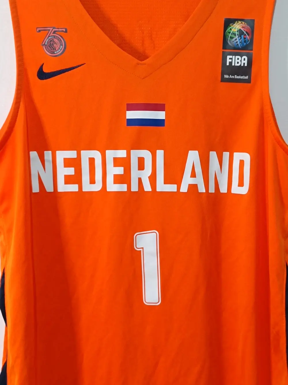 Camiseta Baloncesto Nike Selección Holanda - Kraag #1 - Talla XL (Sirve para L) Nueva sin Etiquetas, foto 4