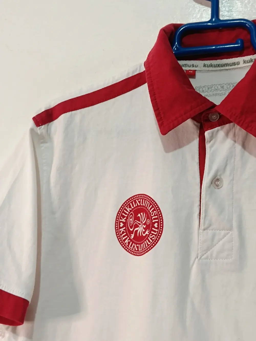 Polo San Fermín Blanco/Rojo - 7 Julio Uztaila - Talla M Kukuxumusu, foto 5