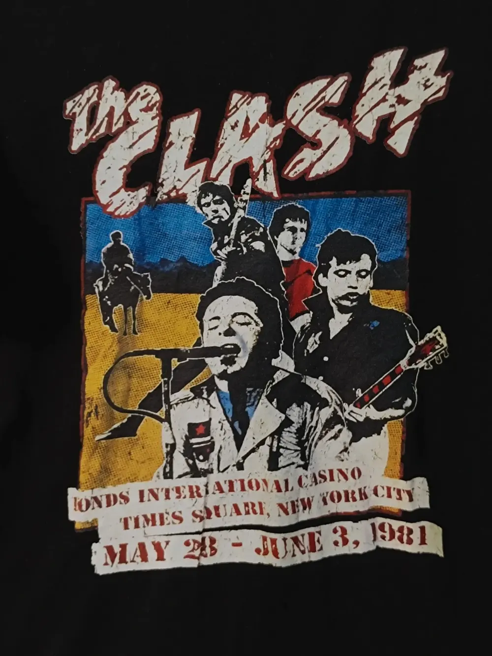 Camiseta The Clash "Bonds International Casino New York 1981" - Talla S, foto 2