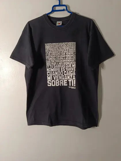 Camiseta Pulp Fiction "Ezequiel 25:17" - talla M