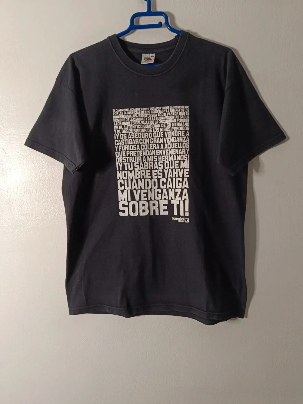 Camiseta Pulp Fiction "Ezequiel 25:17" - talla M