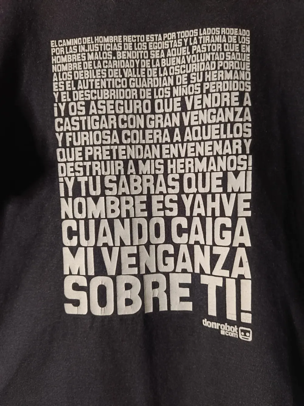 Camiseta Pulp Fiction "Ezequiel 25:17" - talla M, foto 2