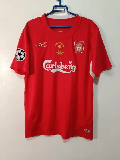 Camiseta Liverpool F.C. Final Estambul 2005 - Reebok - Suárez 7 Talla XL / 2XL Nueva sin etiquetas