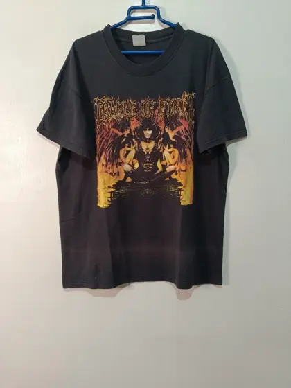 Camiseta Vintage Cradle of Filth – Talla XL (Double Sided Graphic)