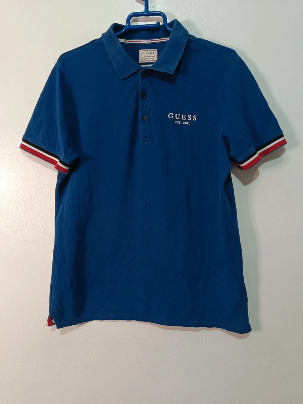 Polo Guess Azul Marino Est. 1981 - Slim Fit - Talla S