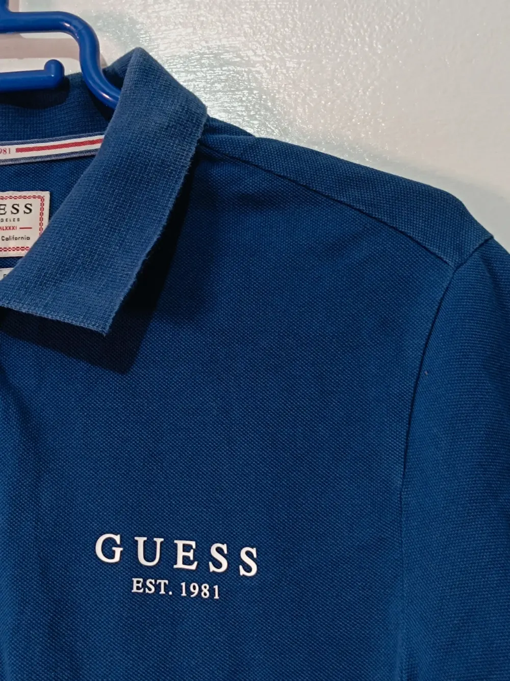 Polo Guess Azul Marino Est. 1981 - Slim Fit - Talla S, foto 3