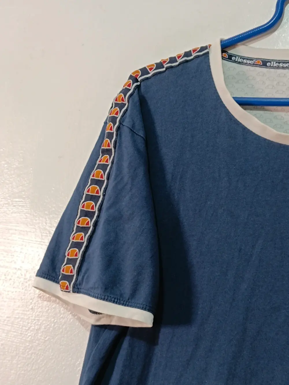 Camiseta Ellesse Heritage Azul Marino Bandas Talla XL Da para L, foto 3
