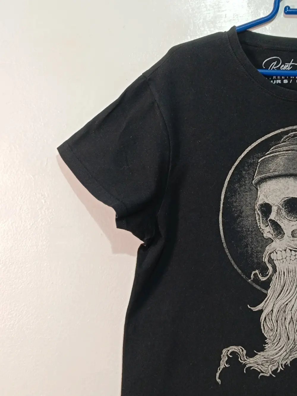 Camiseta Negra Reset London Skull & Headphones Talla S, foto 3