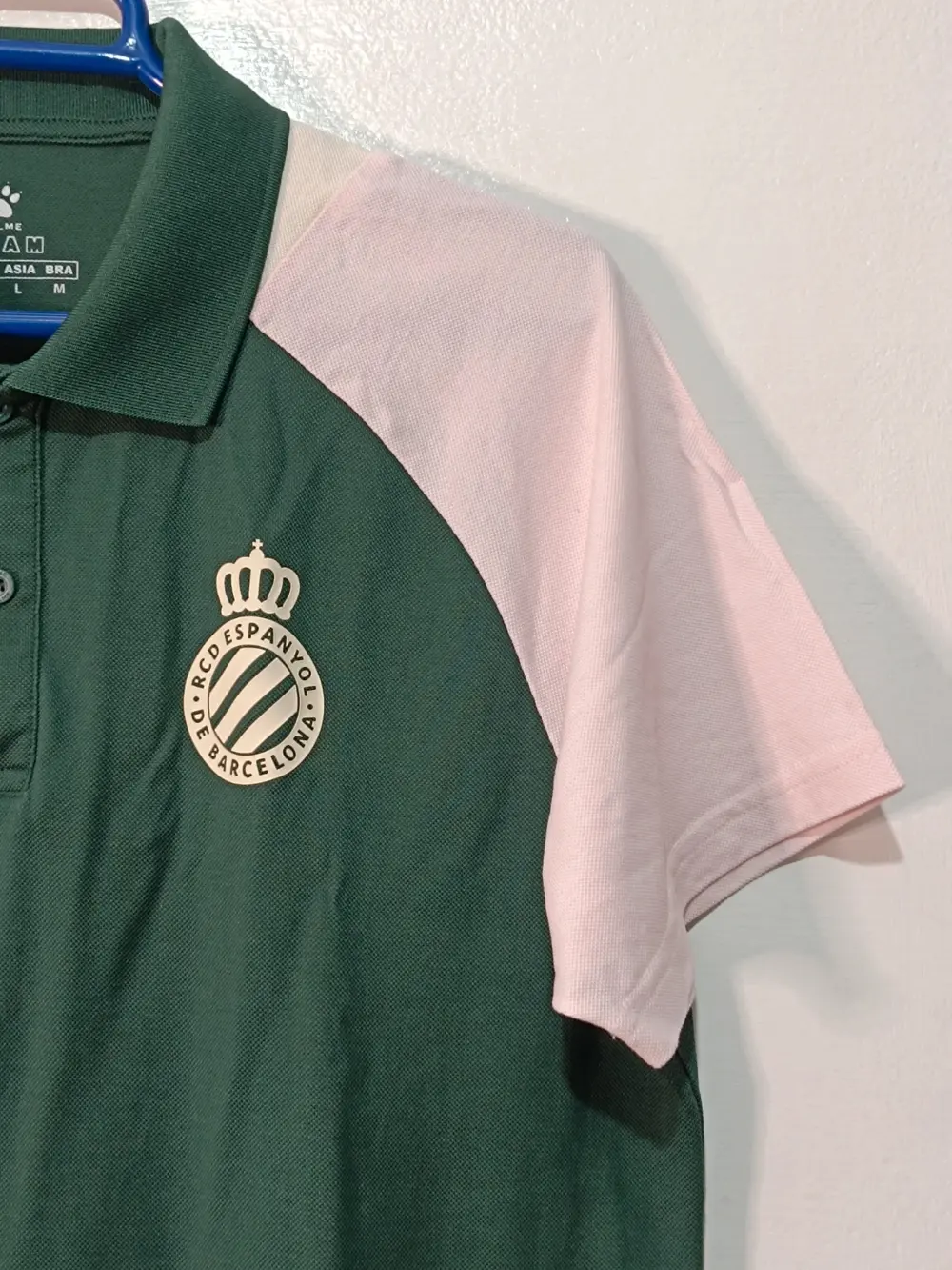Polo RCD Espanyol Kelme talla M ver medidas, foto 3