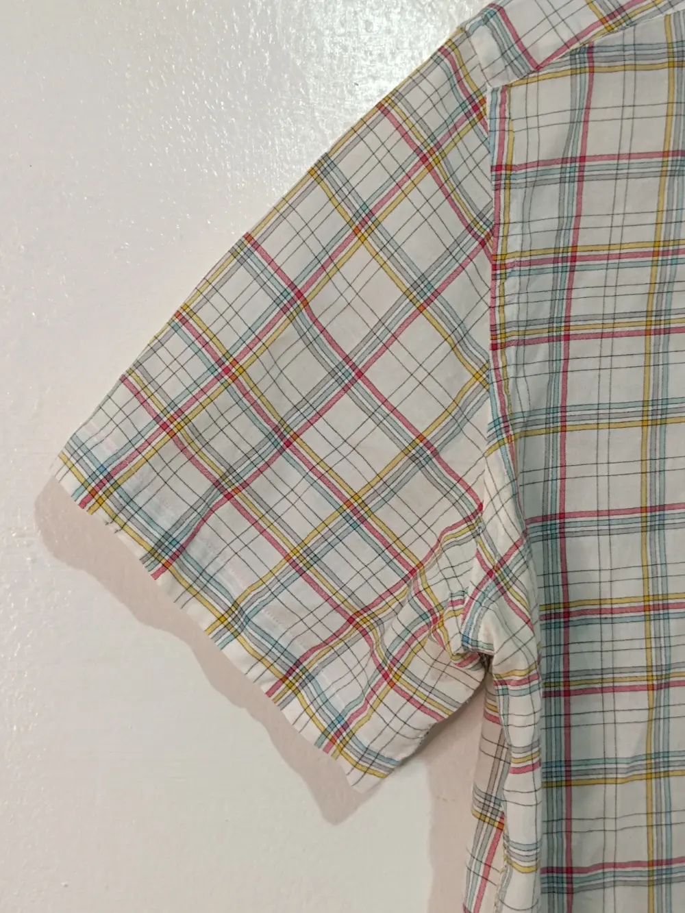 Camisa a cuadros manga corta Lacoste talla 42 ver medidas, foto 5