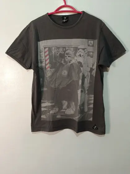 Camiseta Star-Wars Chewbacca Barbería S-Ponder alla M (ver medidas)