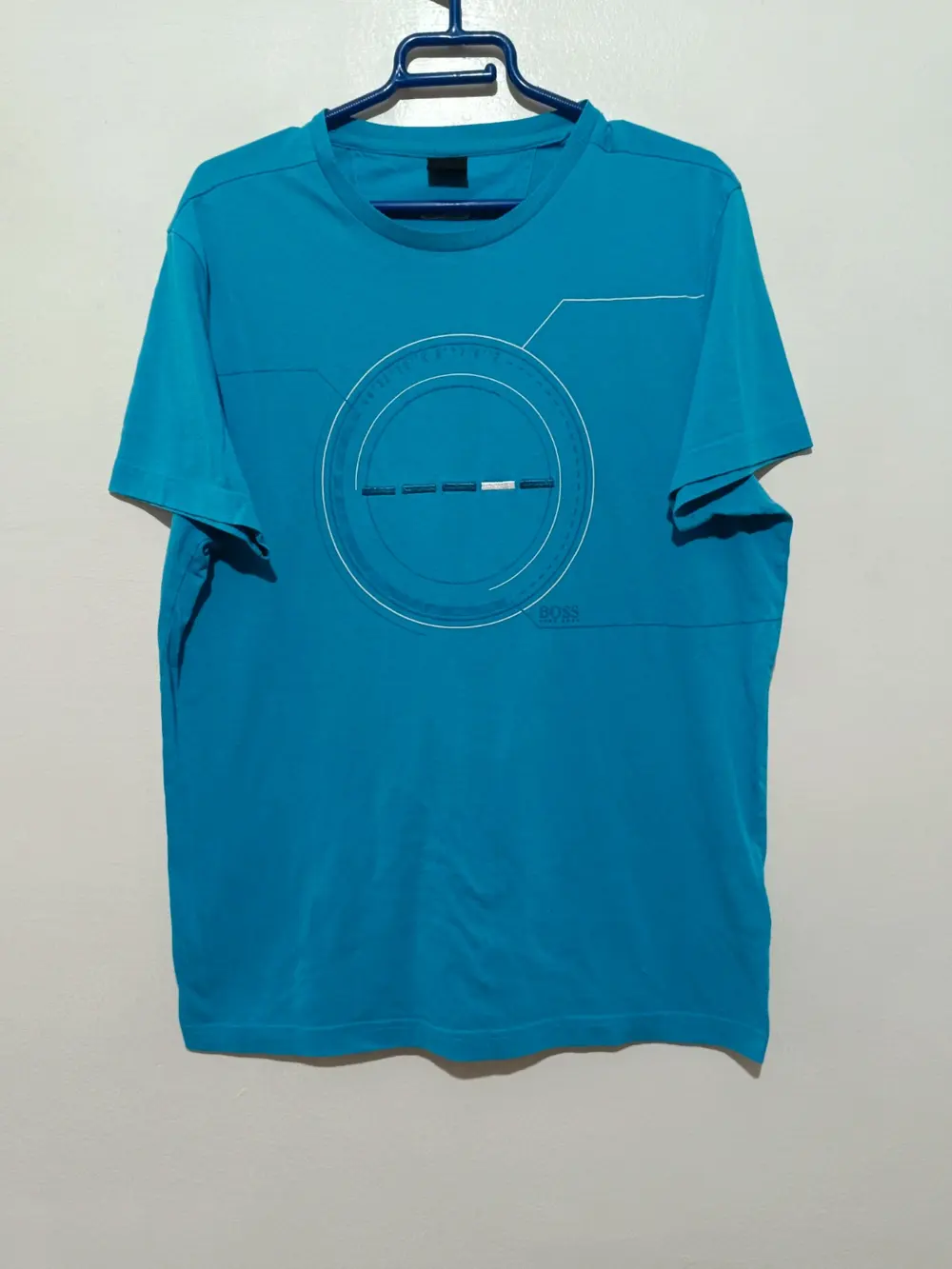 Camiseta manga corta Hugo Boss Green Teeonic azul talla L