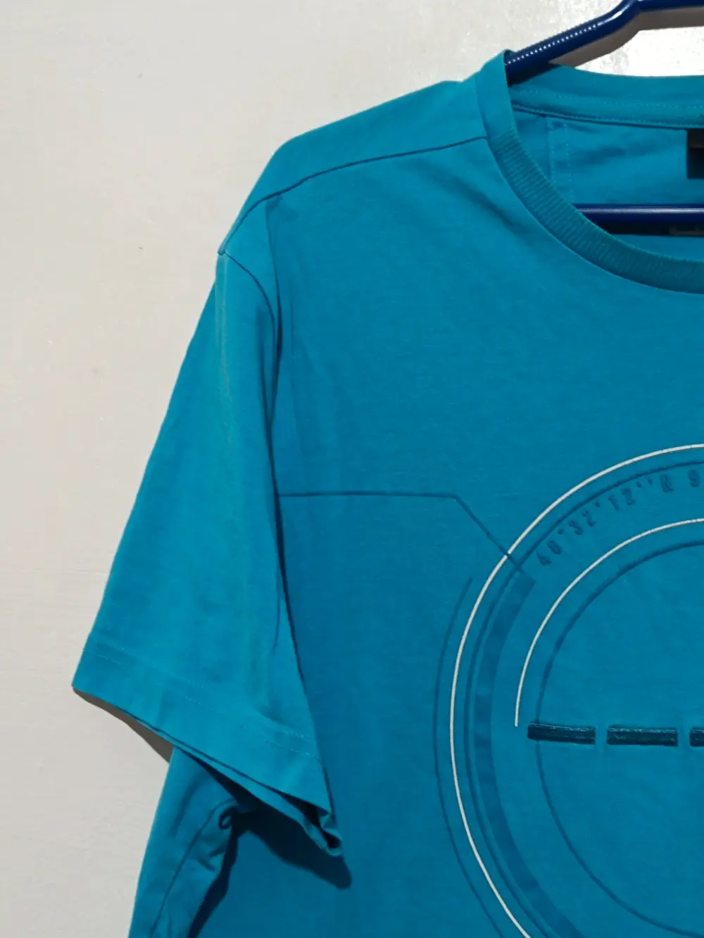 Camiseta manga corta Hugo Boss Green Teeonic azul talla L, foto 5