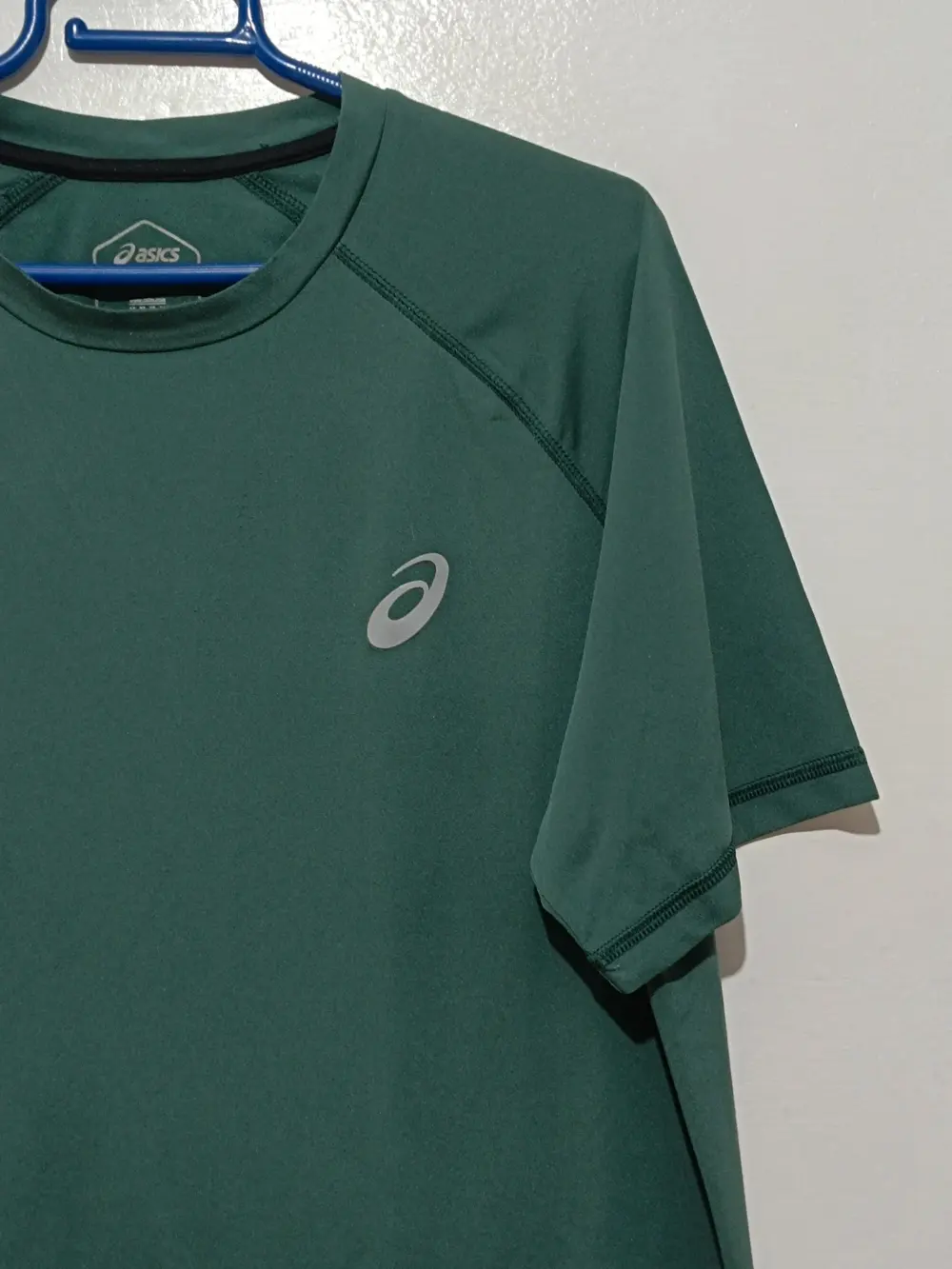 Camiseta Técnica Asics Running Verde – Talla M D1 Keeps You Dry, foto 2