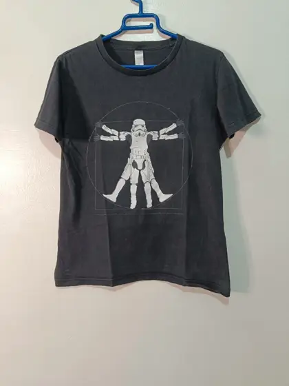 Camiseta star wars edición hombre de vitruvio de leonardo da vinci talla S ver medidas