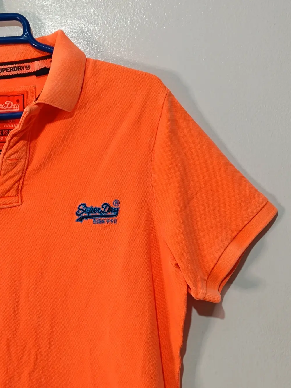 Polo Superdry naranja neon talla M, foto 2