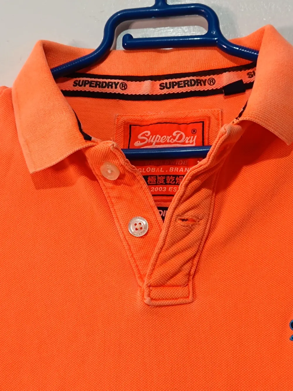 Polo Superdry naranja neon talla M, foto 5