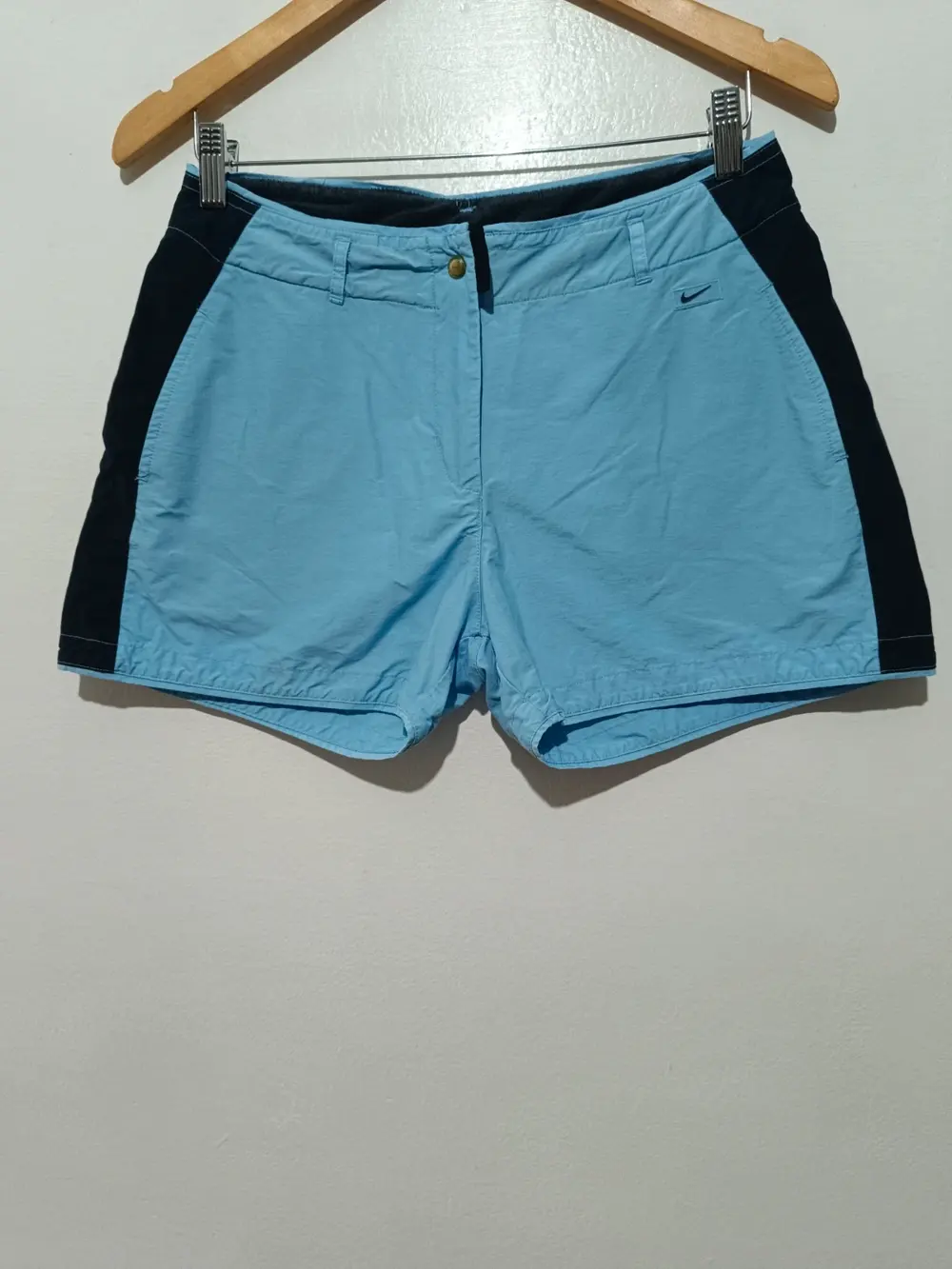 Short Nike Vintage Y2K Azul celeste y Marino talla S sirve para M mujer ver medidas