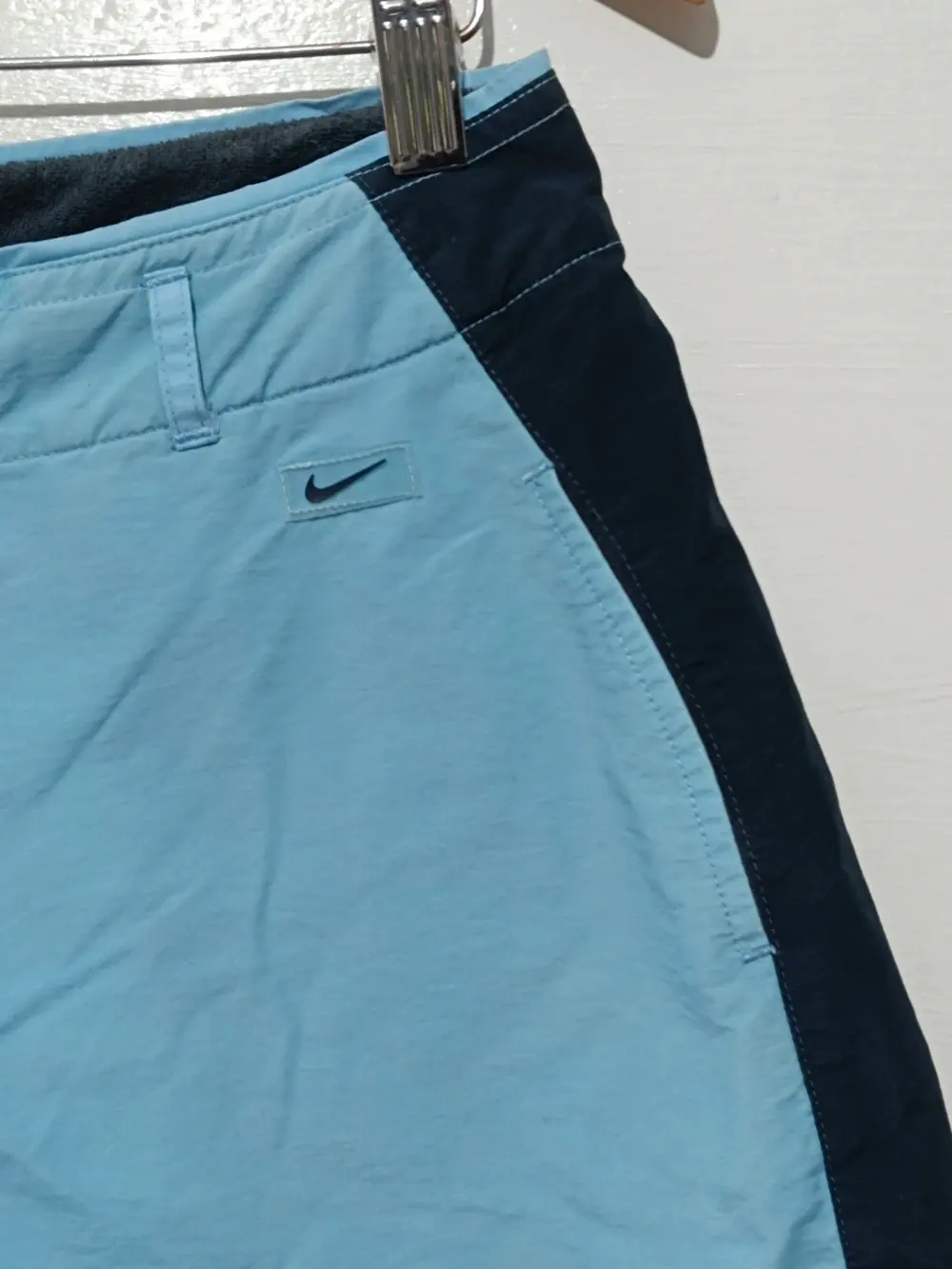 Short Nike Vintage Y2K Azul celeste y Marino talla S sirve para M mujer ver medidas, foto 2
