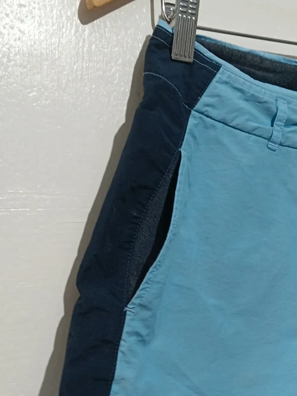 Short Nike Vintage Y2K Azul celeste y Marino talla S sirve para M mujer ver medidas, foto 4