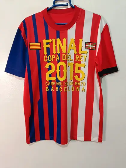 Camiseta Final copa del Rey 2015 FC Barcelona Athletic de Bilbao talla M ver medidas