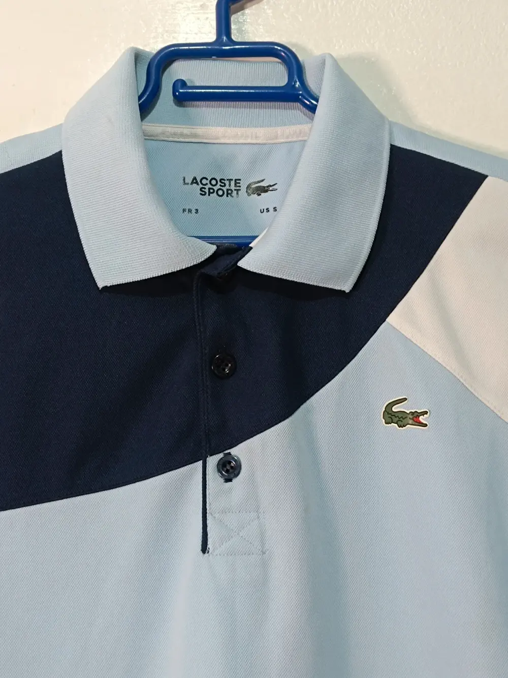 Polo deportivo Lacoste Sport ultra dry azul talla S, foto 2