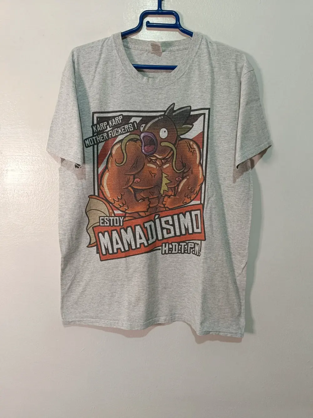 Camiseta meme Pokemon Magikarp estoy mamadisimo talla M
