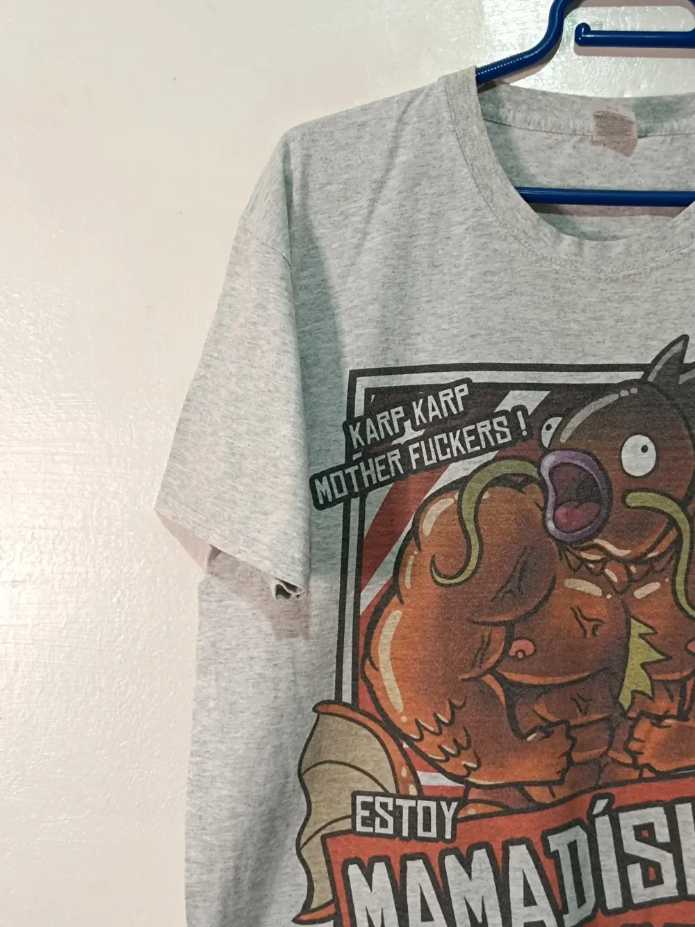 Camiseta meme Pokemon Magikarp estoy mamadisimo talla M, foto 4