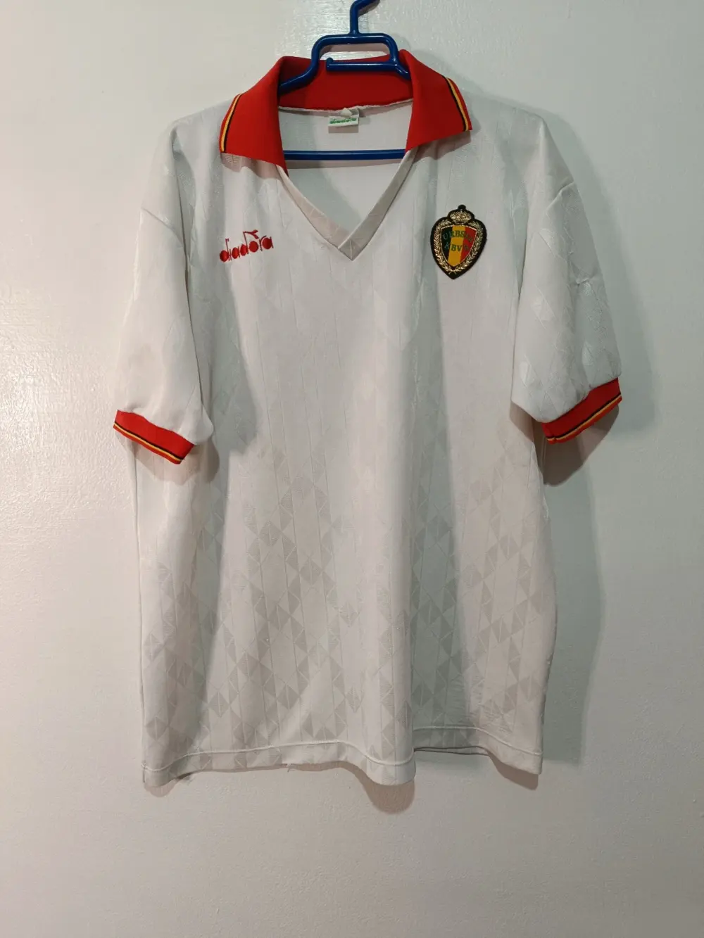 Camiseta vintage Selección de Bélgica años 90 Diadora talla XL ver medidas