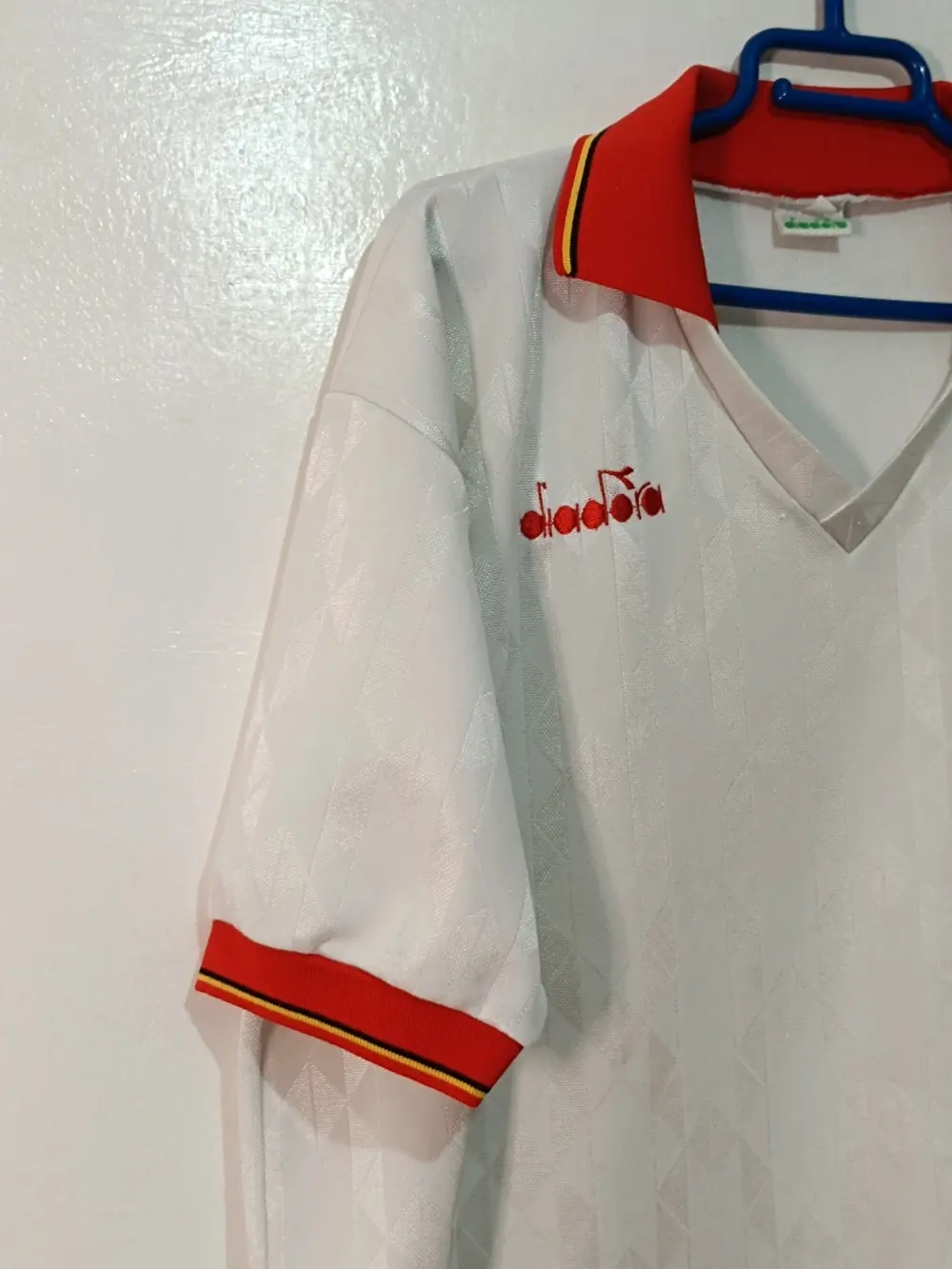 Camiseta vintage Selección de Bélgica años 90 Diadora talla XL ver medidas, foto 2