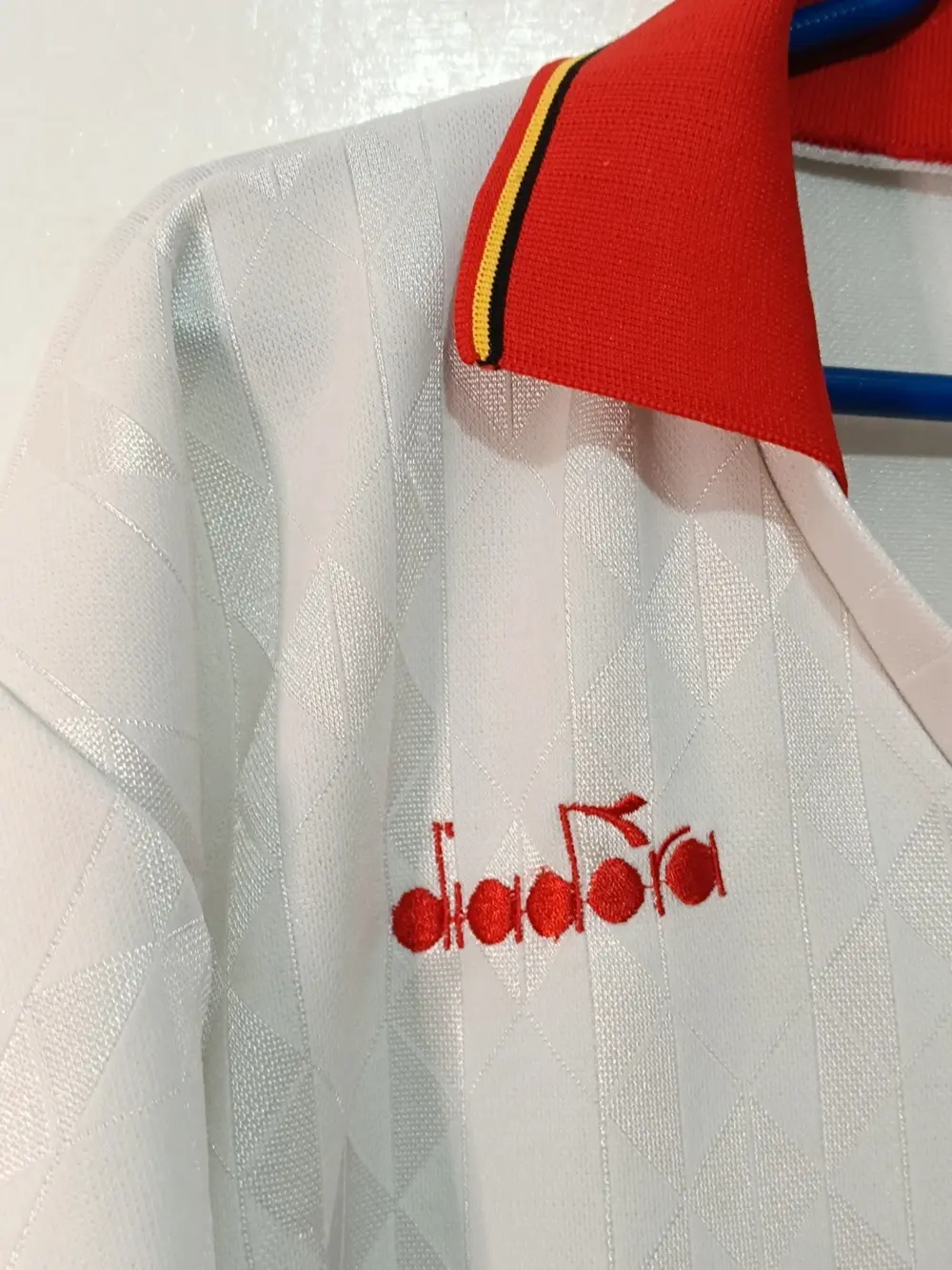 Camiseta vintage Selección de Bélgica años 90 Diadora talla XL ver medidas, foto 3