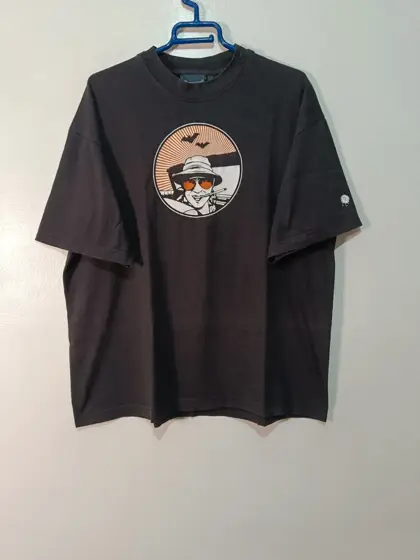 Camiseta vintage Fear and Loathing in Las Vegas Mong negra talla L