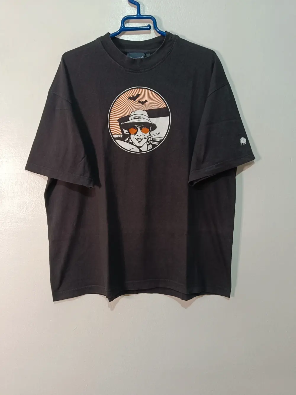 Camiseta vintage Fear and Loathing in Las Vegas Mong negra talla L