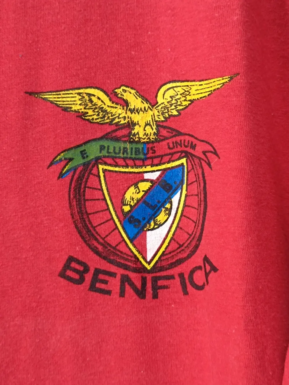Camiseta Vintage SL Benfica (Escudo clásico / Portugal) talla XL sirve para XXL ver medidas, foto 3