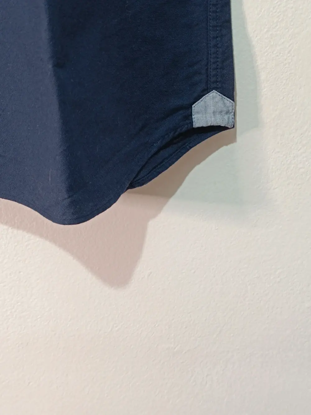 Camisa Lacoste Manga Corta Azul Marino Bolsillo talla XL ver medidas, foto 2