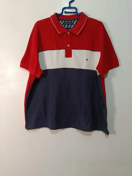 Polo Tommy Hilfiger clásico, tricolor talla 2XL ver medidas