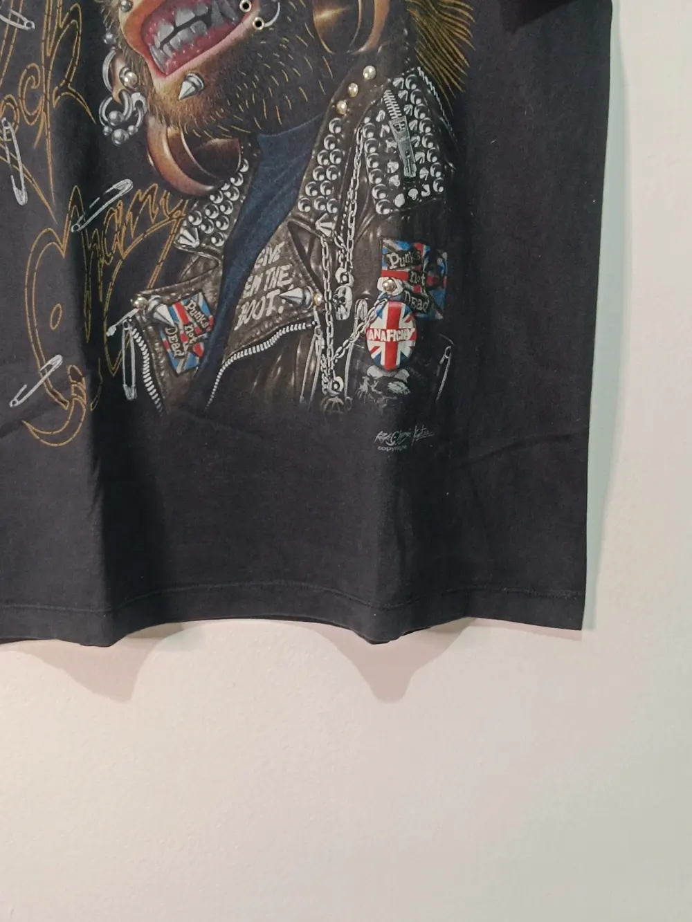 Camiseta vintage Rock Chang Mono Punk talla L ver medidas, foto 2